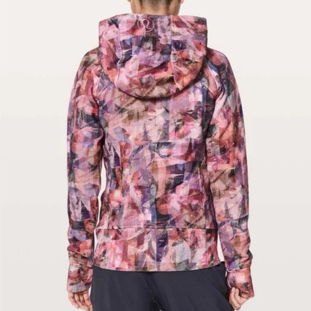 Lululemon Scuba Full Zip Hoodie Sun Dazed Print Size 4 Jacket - Picture 6 of 10